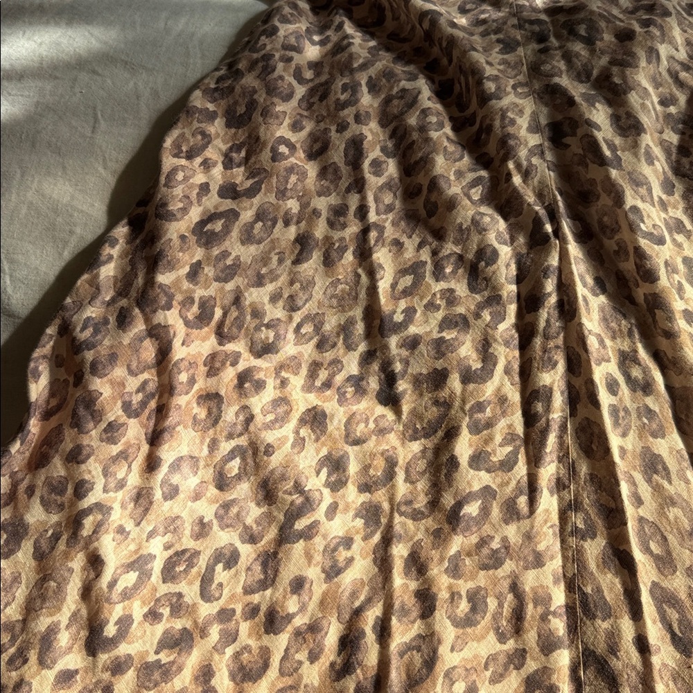 Zimmermann Women's Melody Strapless Maxi Dress In Leopard Size 1 π 100% linen π - Picture 6 of 11